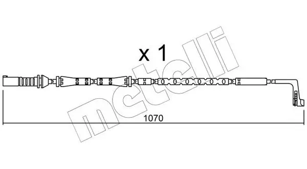 Handler.Part Warning contact, brake pad wear METELLI SU285 1