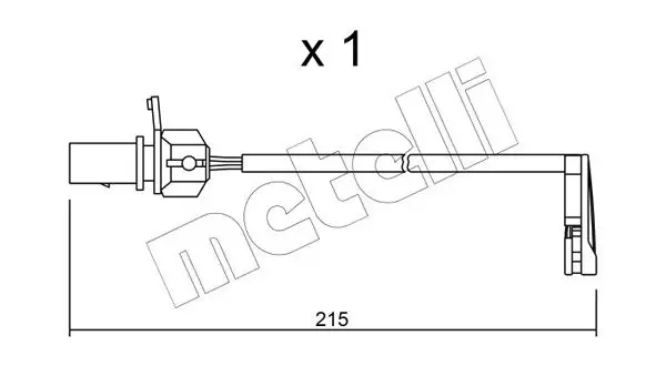 Handler.Part Warning contact, brake pad wear METELLI SU291 1