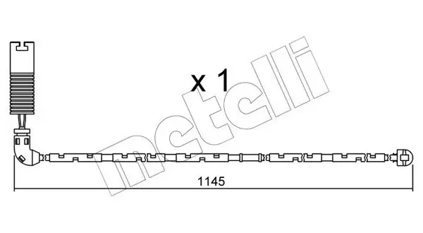 Handler.Part Warning contact, brake pad wear METELLI SU296 1