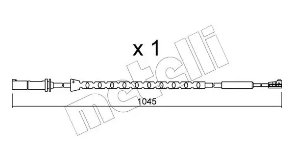 Handler.Part Warning contact, brake pad wear METELLI SU310 1