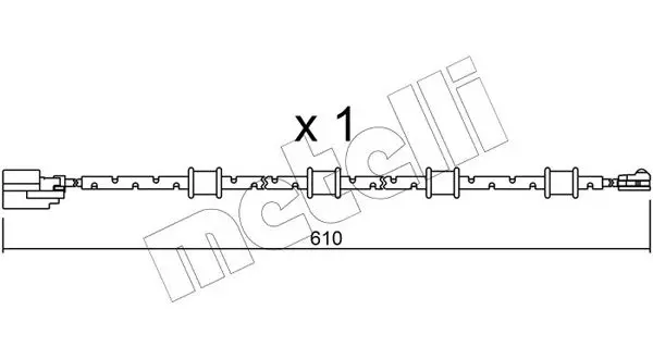 Handler.Part Warning contact, brake pad wear METELLI SU321 1