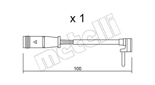 Handler.Part Warning contact, brake pad wear METELLI SU330 1