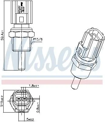 Handler.Part Temperature Sensor NISSENS 207007 6