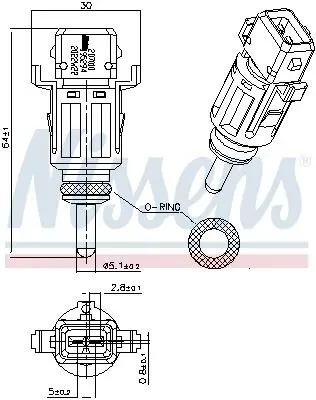 Handler.Part Temperature Sensor NISSENS 207010 6