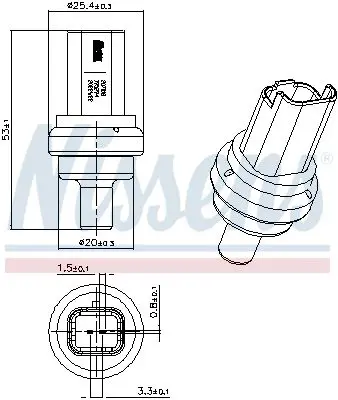 Handler.Part Temperature Sensor NISSENS 207021 6