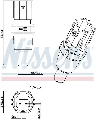 Handler.Part Temperature Sensor NISSENS 207029 6