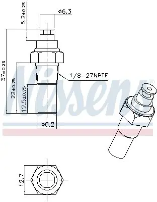 Handler.Part Temperature Sensor NISSENS 207036 6