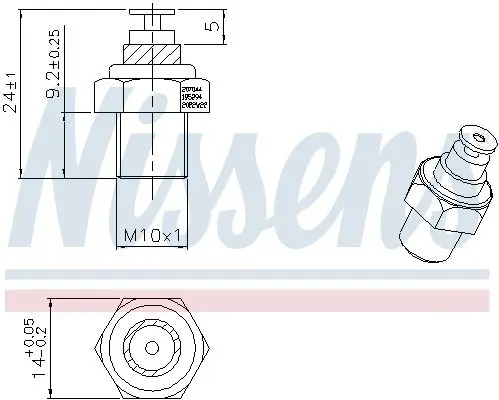 Handler.Part Temperature Sensor NISSENS 207044 6