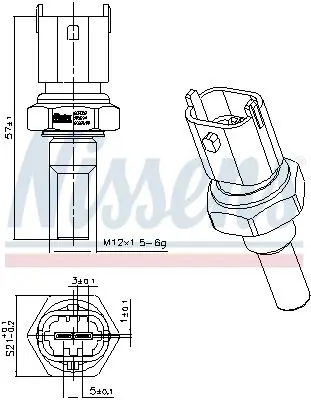 Handler.Part Temperature Sensor NISSENS 207052 6