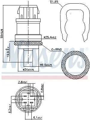 Handler.Part Temperature Sensor NISSENS 207061 6