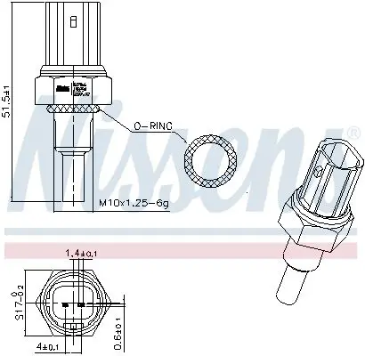 Handler.Part Temperature Sensor NISSENS 207066 6