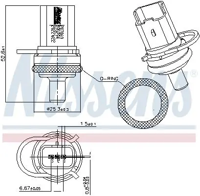 Handler.Part Temperature Sensor NISSENS 207069 6