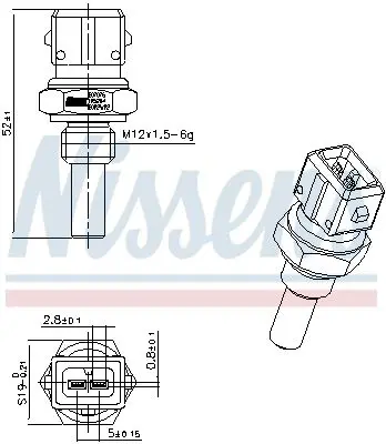 Handler.Part Temperature Sensor NISSENS 207076 6