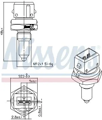 Handler.Part Temperature Sensor NISSENS 207088 6