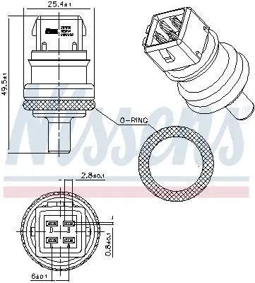 Handler.Part Temperature Sensor NISSENS 207090 6