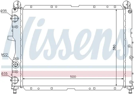 Handler.Part Radiator, engine cooling NISSENS 60024 5