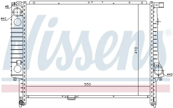 Handler.Part Radiator, engine cooling NISSENS 60605 5