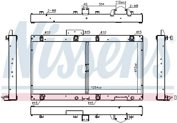 Handler.Part Radiator, engine cooling NISSENS 606364 1