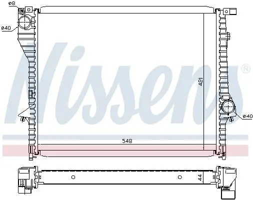 Handler.Part Radiator, engine cooling NISSENS 60638 5