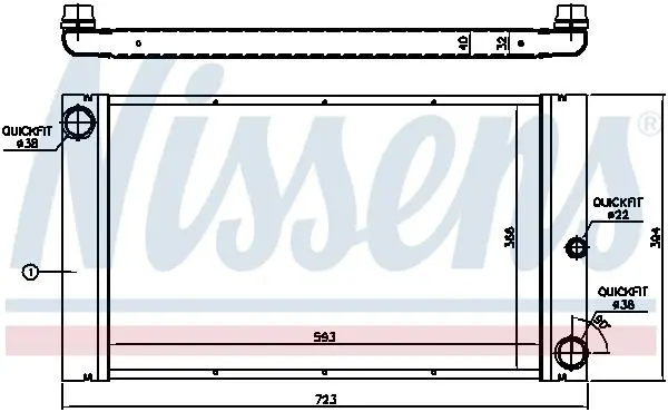 Handler.Part Radiator, engine cooling NISSENS 60762 6