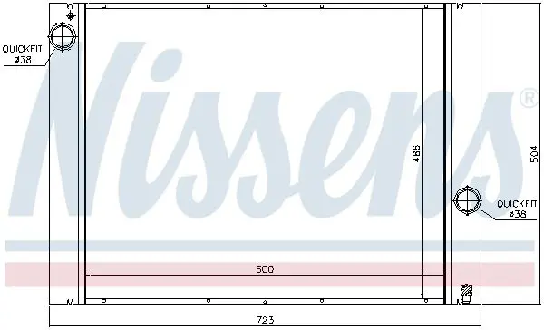 Handler.Part Radiator, engine cooling NISSENS 60848 5