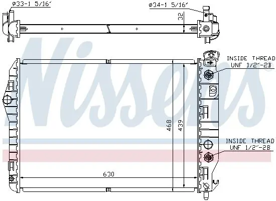 Handler.Part Radiator, engine cooling NISSENS 60922 2