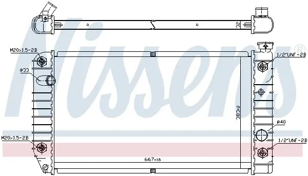 Handler.Part Radiator, engine cooling NISSENS 60968 6