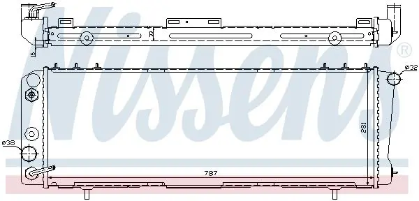 Handler.Part Radiator, engine cooling NISSENS 60992 5