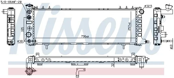 Handler.Part Radiator, engine cooling NISSENS 60993 2