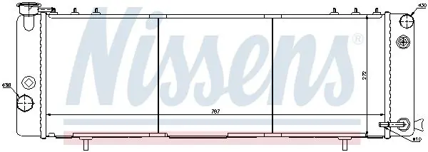 Handler.Part Radiator, engine cooling NISSENS 61001 5