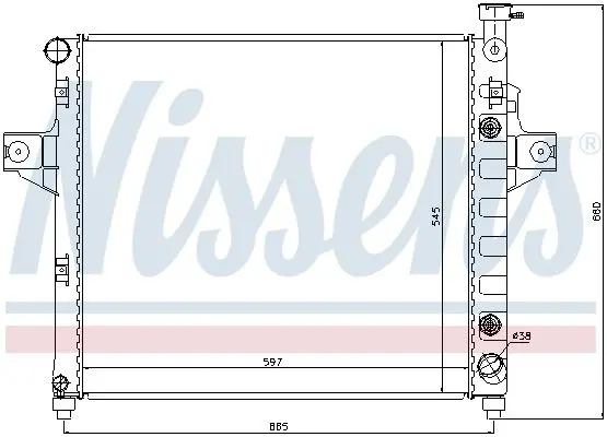 Handler.Part Radiator, engine cooling NISSENS 61010 2