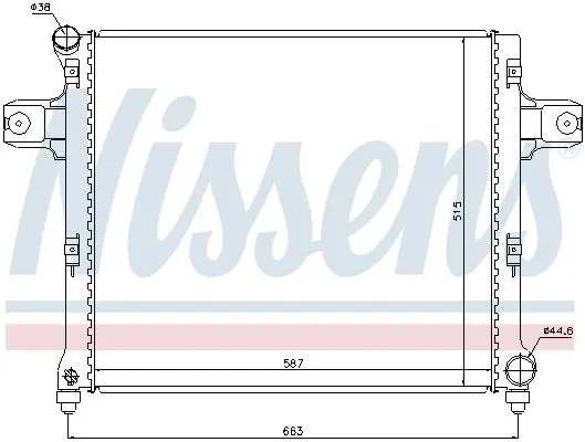 Handler.Part Radiator, engine cooling NISSENS 61022 5