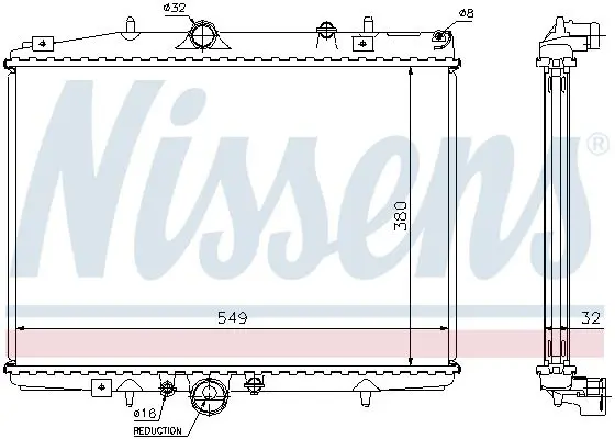 Handler.Part Radiator, engine cooling NISSENS 61292A 5