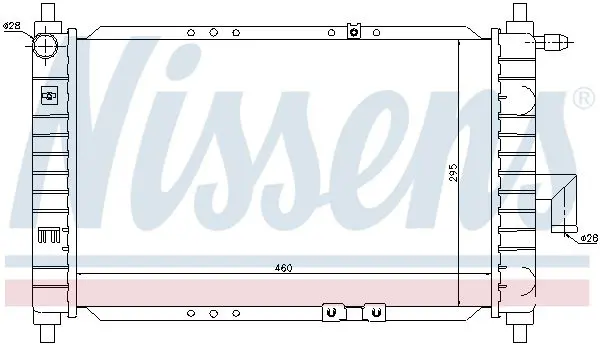 Handler.Part Radiator, engine cooling NISSENS 61646 5