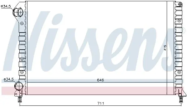 Handler.Part Radiator, engine cooling NISSENS 61766 5