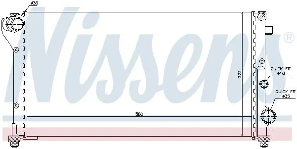 Handler.Part Radiator, engine cooling NISSENS 617847 6