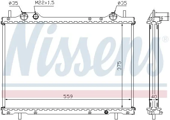 Handler.Part Radiator, engine cooling NISSENS 61792A 6