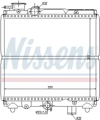 Handler.Part Radiator, engine cooling NISSENS 61810 5