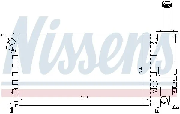 Handler.Part Radiator, engine cooling NISSENS 61881 5