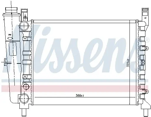 Handler.Part Radiator, engine cooling NISSENS 61940 5