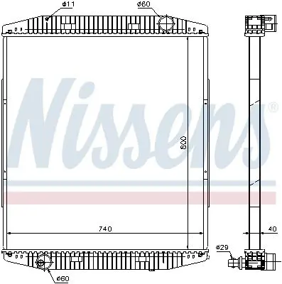 Handler.Part Radiator, engine cooling NISSENS 619730 1