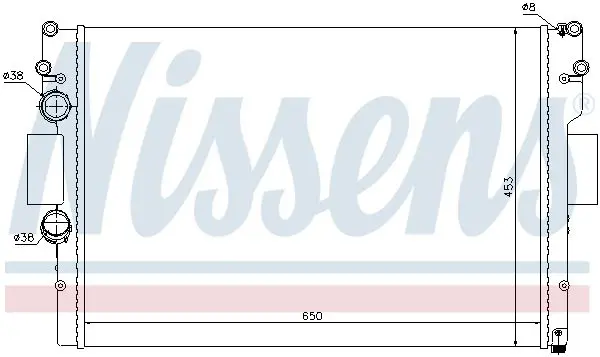 Handler.Part Radiator, engine cooling NISSENS 61987 5