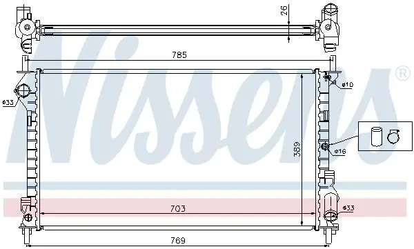 Handler.Part Radiator, engine cooling NISSENS 62015A 6