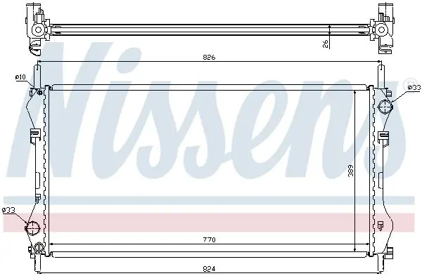 Handler.Part Radiator, engine cooling NISSENS 62043A 5