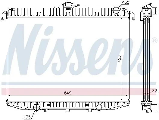 Handler.Part Radiator, engine cooling NISSENS 62069A 5