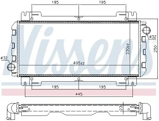 Handler.Part Radiator, engine cooling NISSENS 62093 5