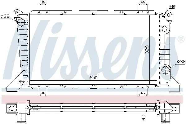 Handler.Part Radiator, engine cooling NISSENS 62241A 5