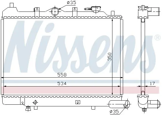 Handler.Part Radiator, engine cooling NISSENS 62442 5