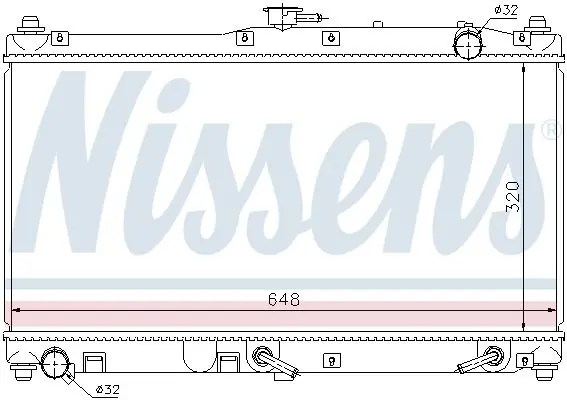 Handler.Part Radiator, engine cooling NISSENS 62467 6