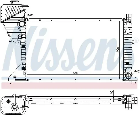 Handler.Part Radiator, engine cooling NISSENS 62547A 5